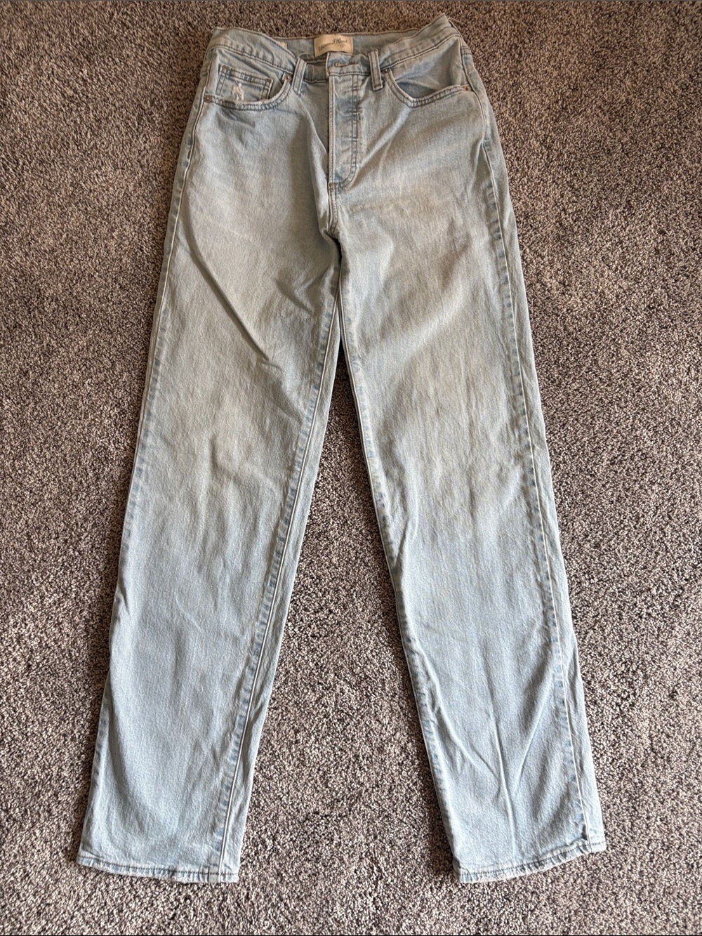 Universal Thread Light Blue High-Rise 90s Straight Jeans, 4 Regular